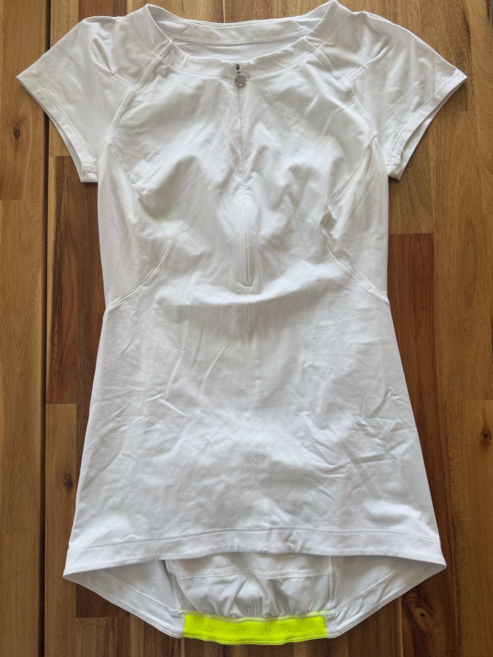 Lululemon Presta jersey cycling top white size 4